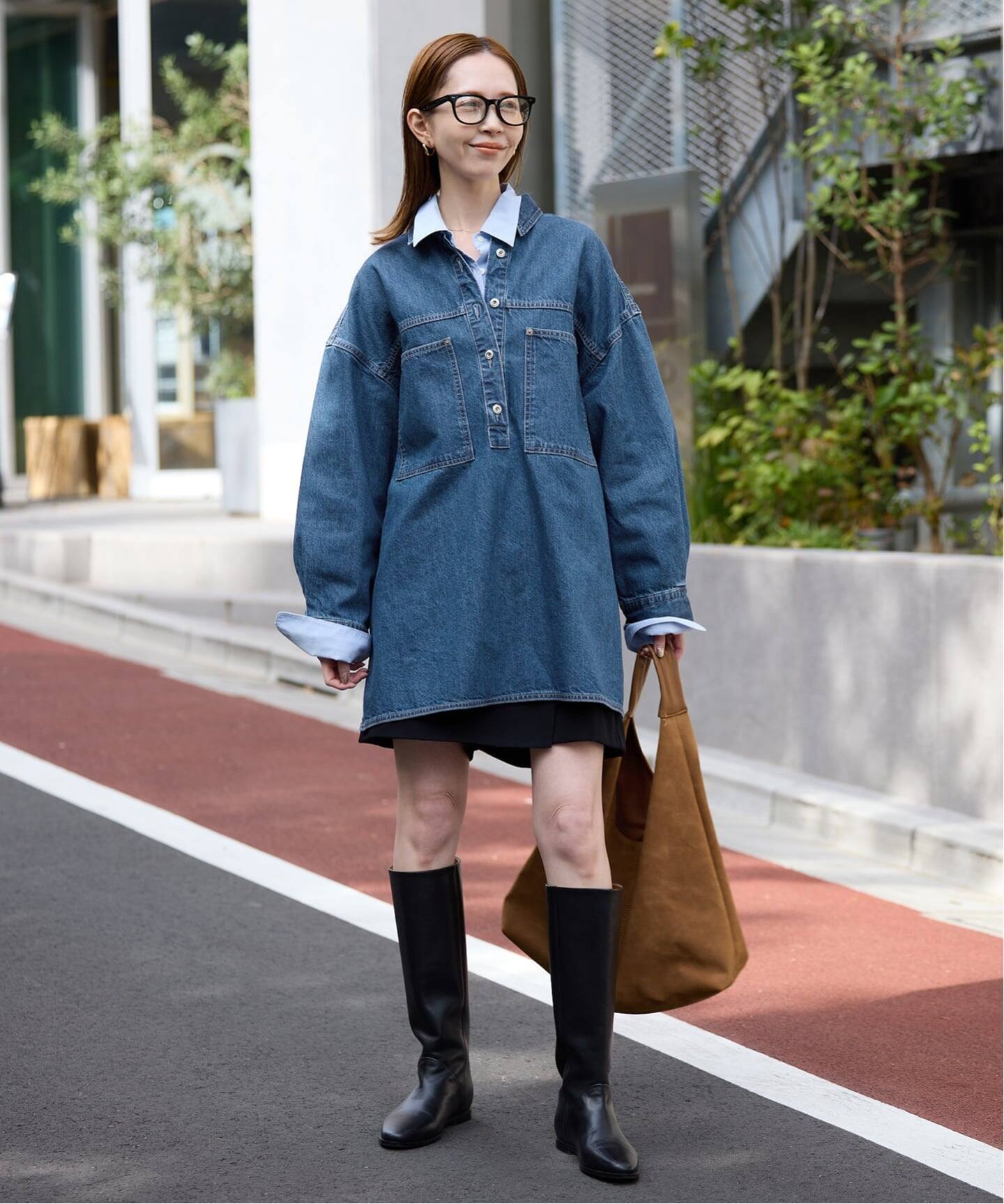LE DENIM フィールドオーバーチュニック（シャツ／ブラウス）｜SLOBE 