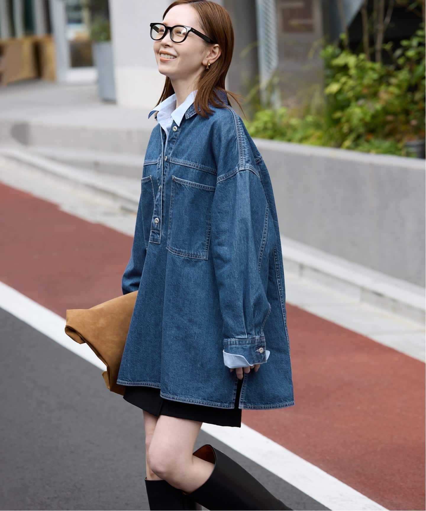 予約》LE DENIM フィールドオーバーチュニックのコーディネート