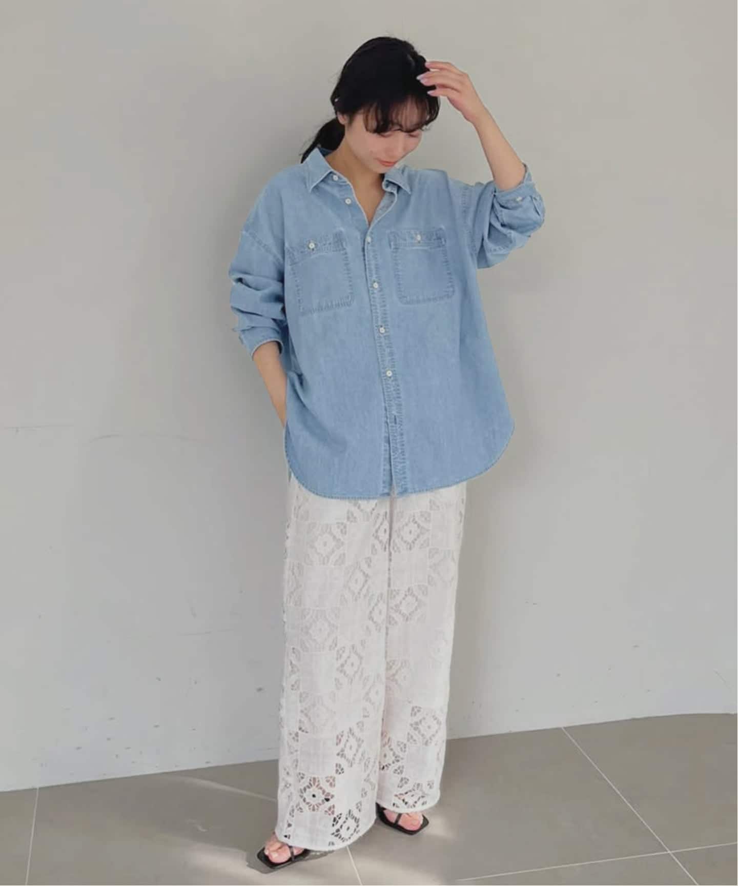 LEDENIM LABOR FORM デニムシャツ（シャツ／ブラウス）｜SLOBE IENA