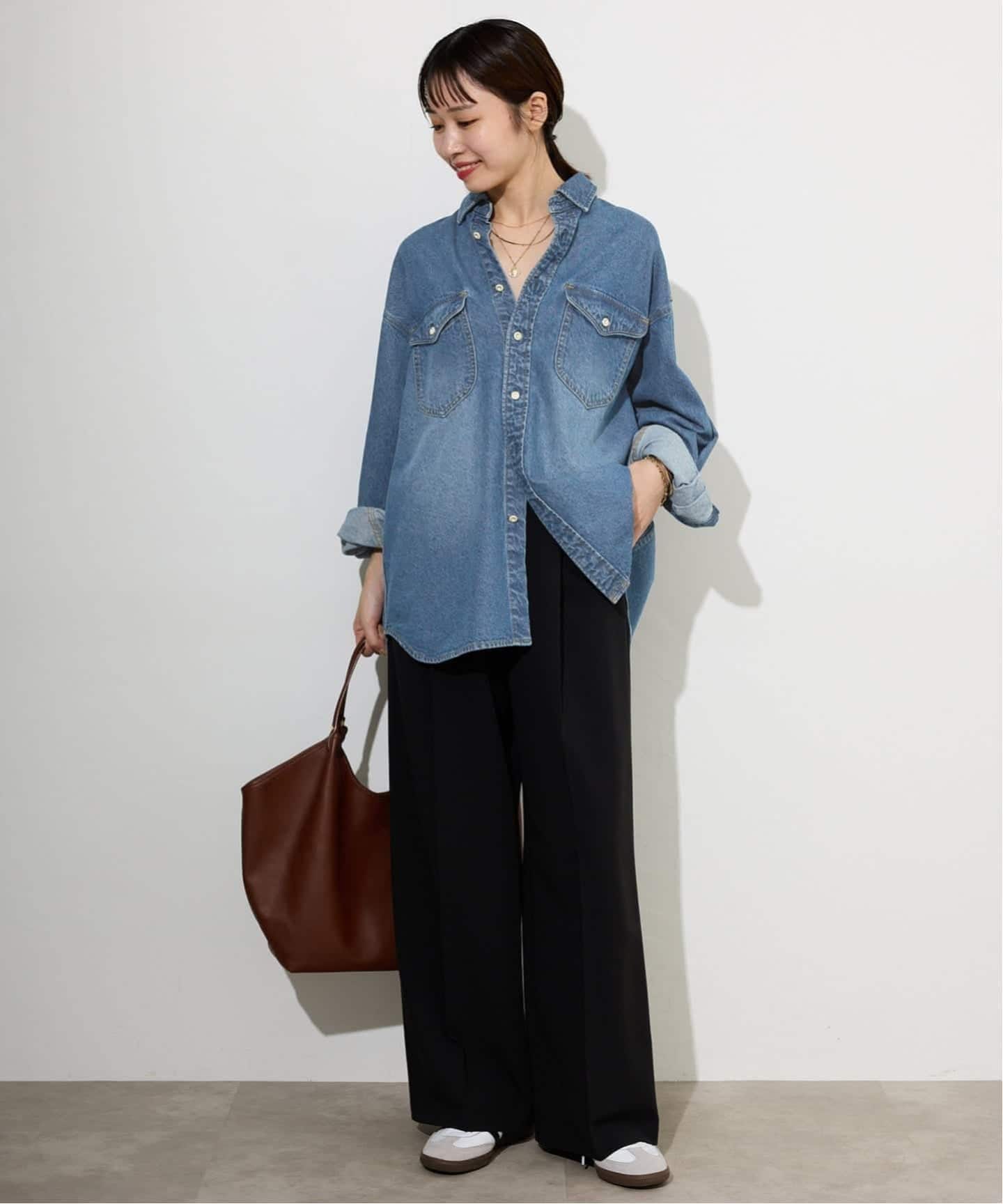 スローブイエナ LE DENIM BDUデニムシャツ タグ付き WEB限定/追加4》LE DENIM BDUデニムシャツ（シャツ／ブラウス）｜SLOBE