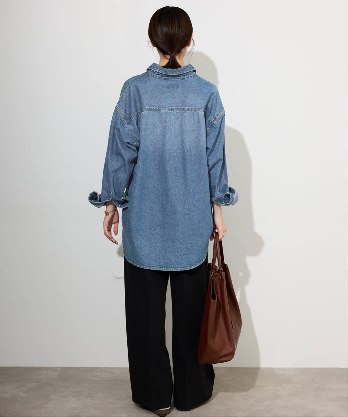WEB限定/追加4》LE DENIM BDUデニムシャツ（シャツ／ブラウス）｜SLOBE