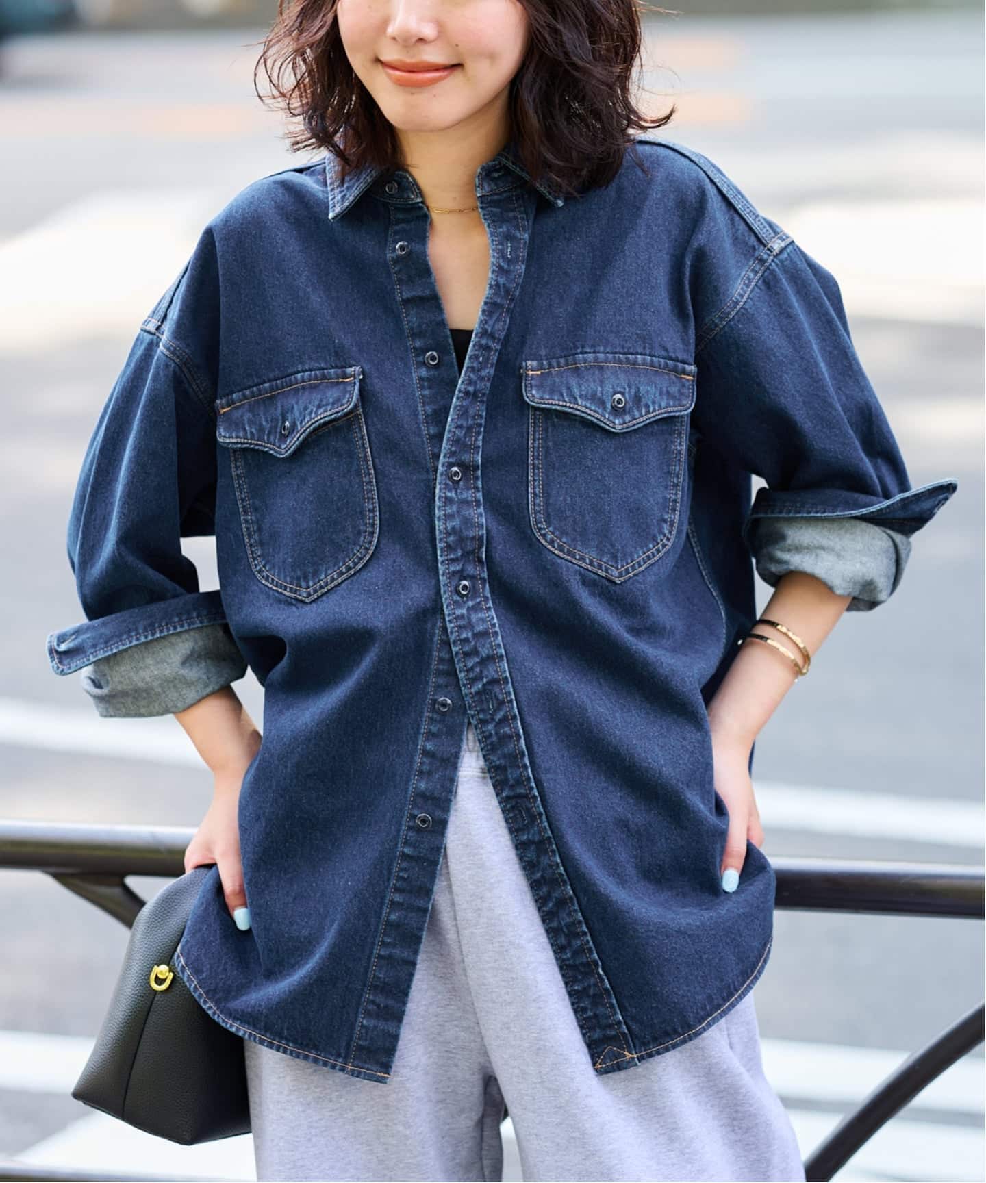WEB限定/追加予約》LE DENIM BDUデニムシャツ（シャツ／ブラウス
