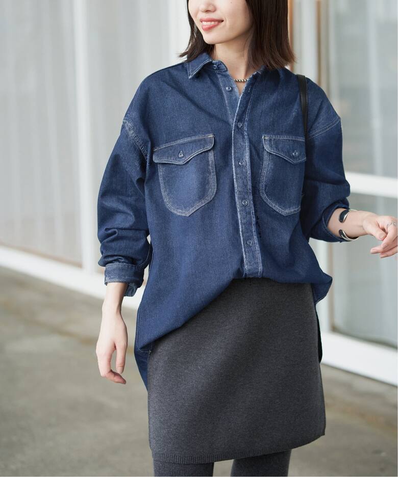 WEB限定/追加予約》LE DENIM BDUデニムシャツ（シャツ／ブラウス 