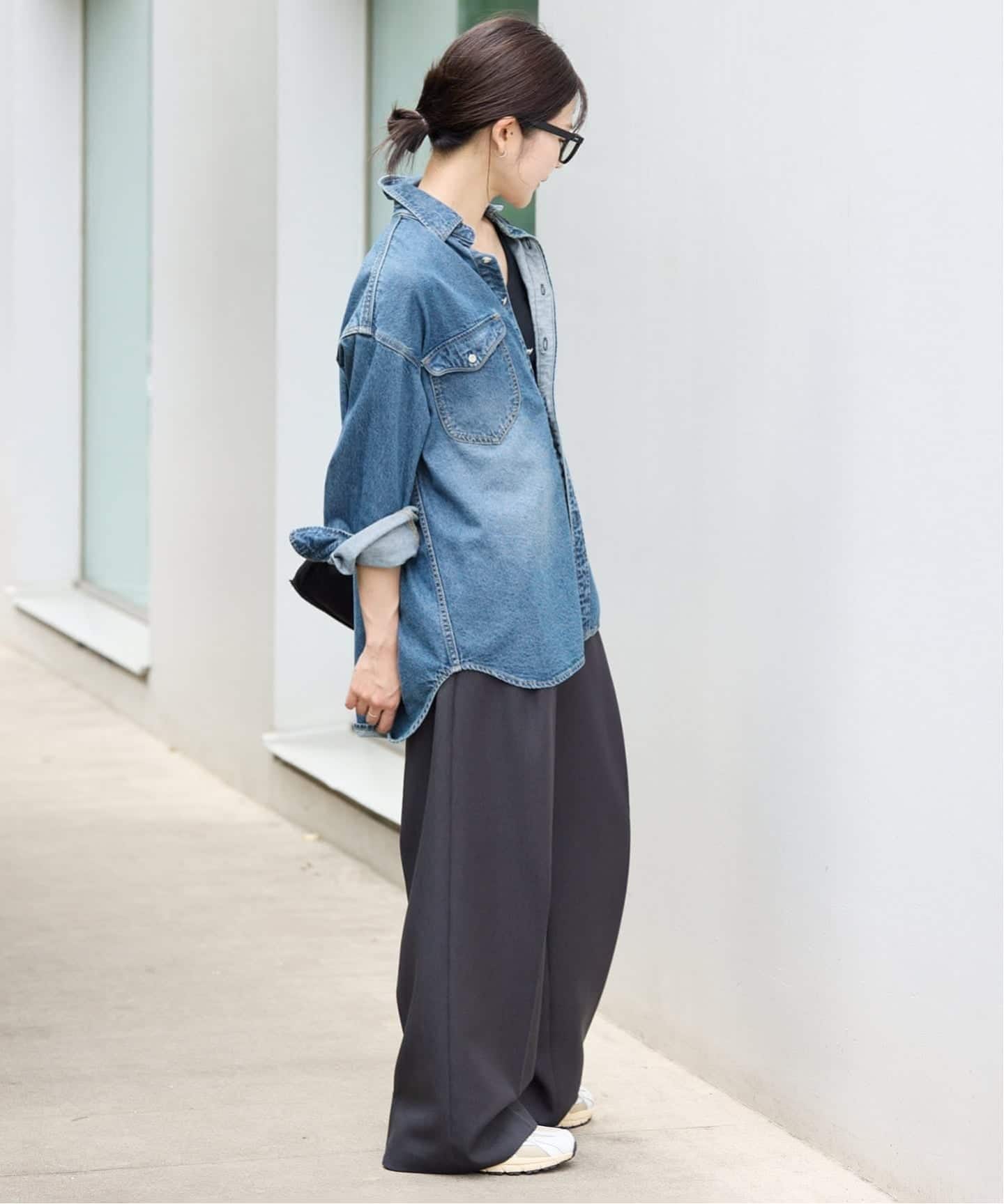 スローブイエナSLOBE IENA LE DENIM BDUシャツ デニム WEB限定/追加予約》LE DENIM BDUデニムシャツ（シャツ／ブラウス