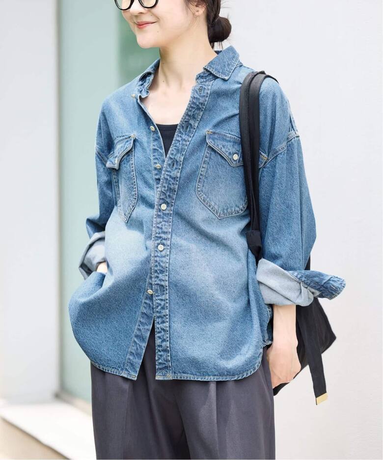 WEB限定/追加予約》LE DENIM BDUデニムシャツ（シャツ／ブラウス