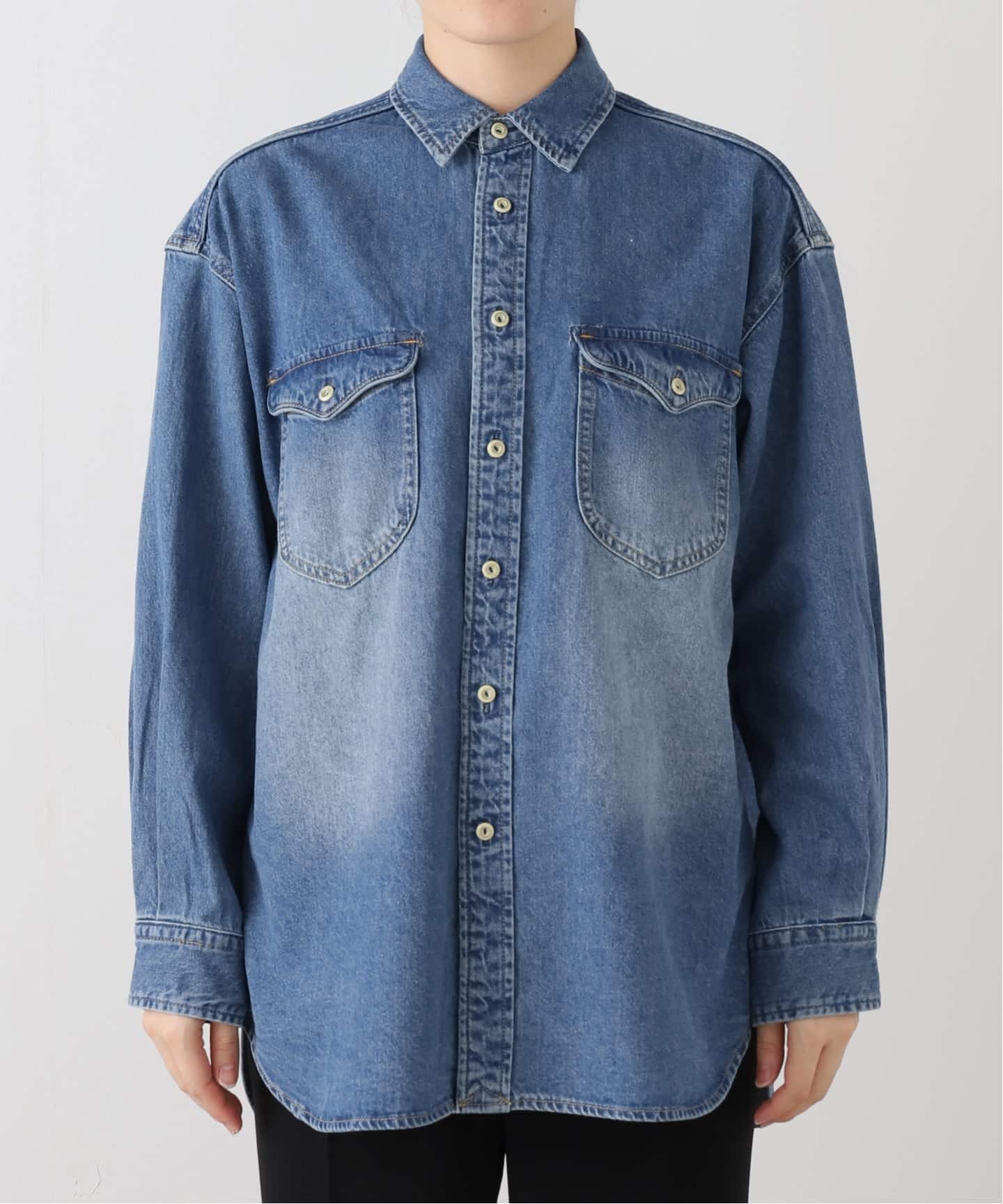 WEB限定/追加予約》LE DENIM BDUデニムシャツ（シャツ／ブラウス