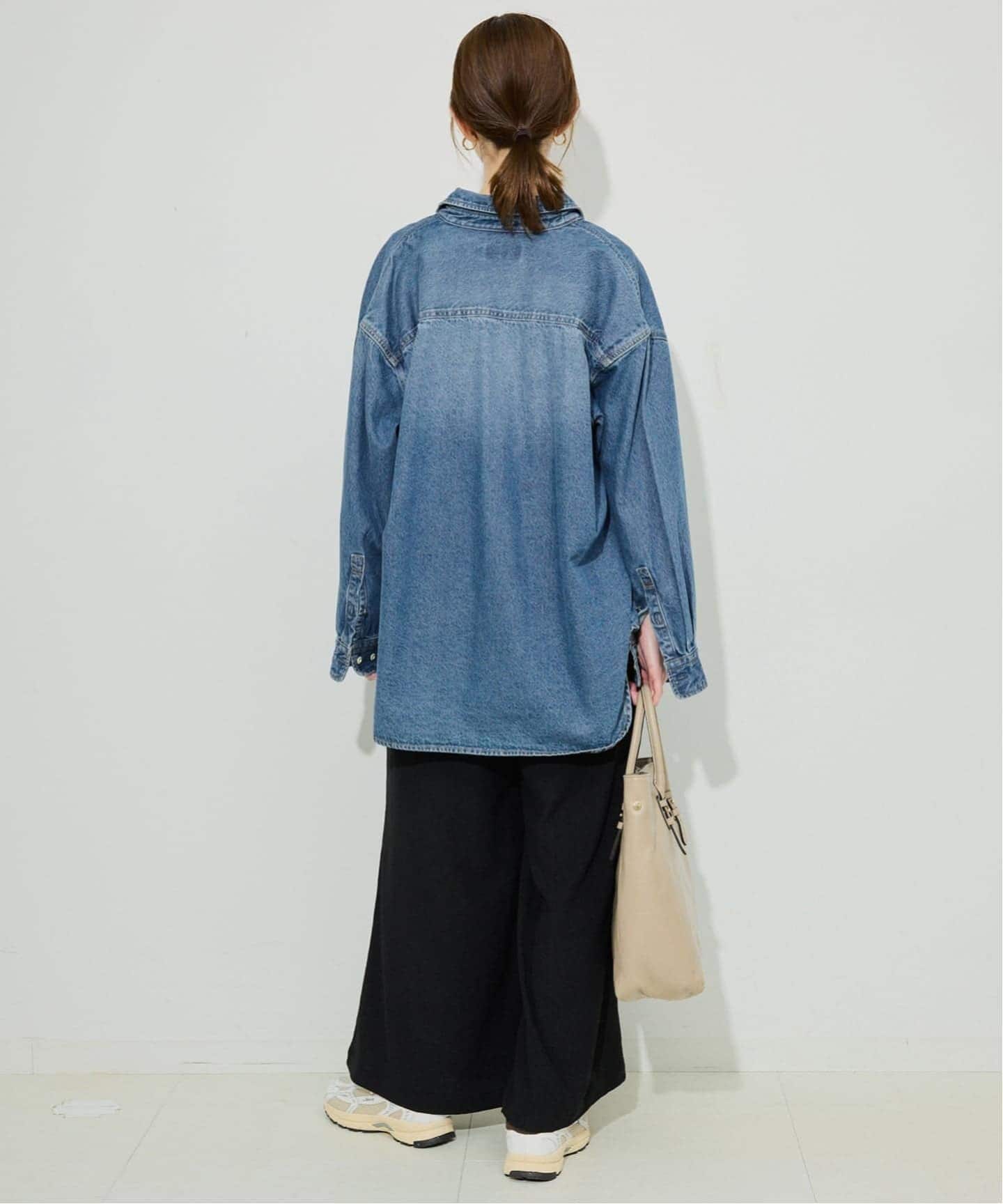 WEB限定/追加》LE DENIM BDUデニムシャツ（シャツ／ブラウス）｜SLOBE