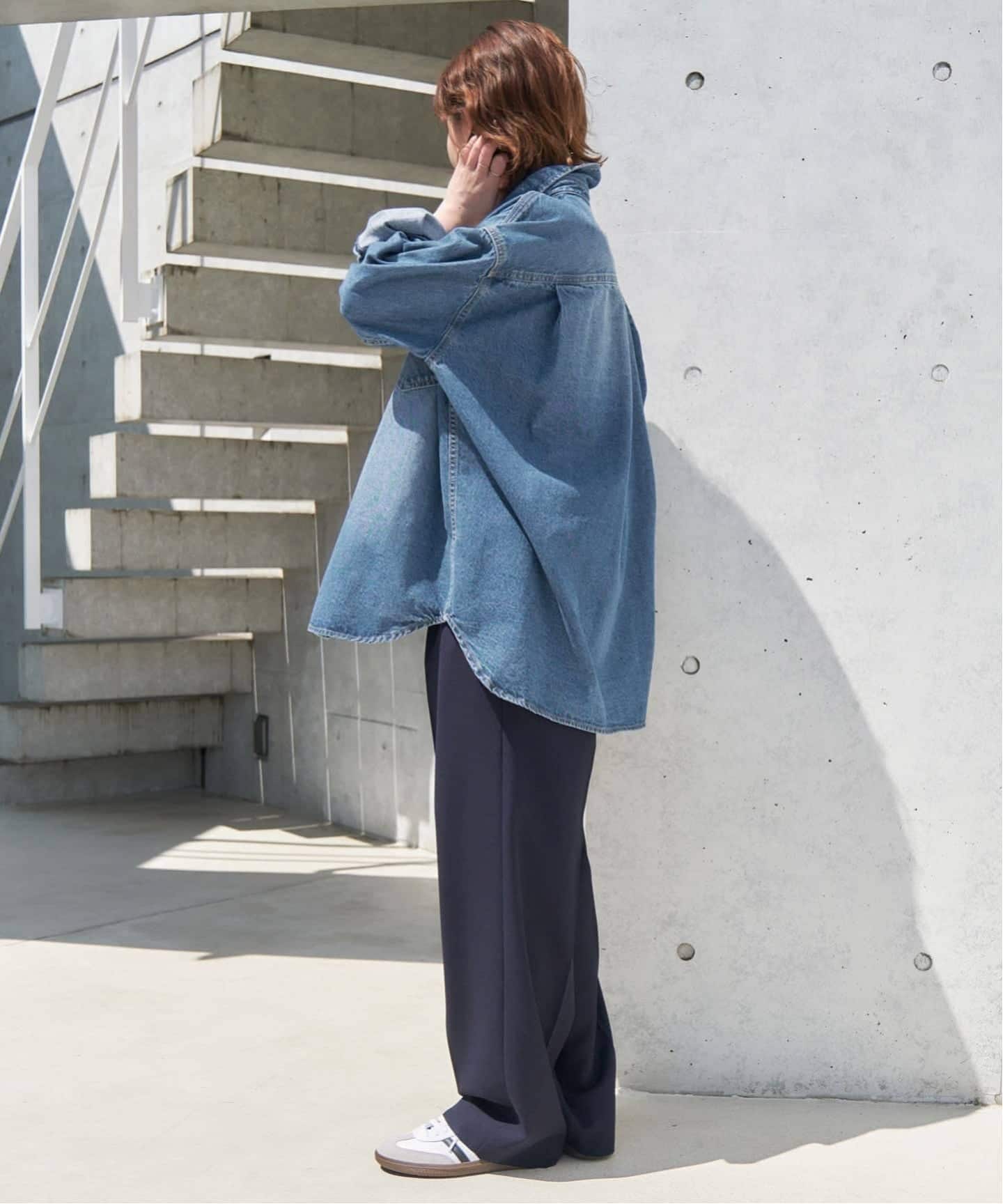 WEB限定/追加予約》LE DENIM BDUデニムシャツ（シャツ／ブラウス