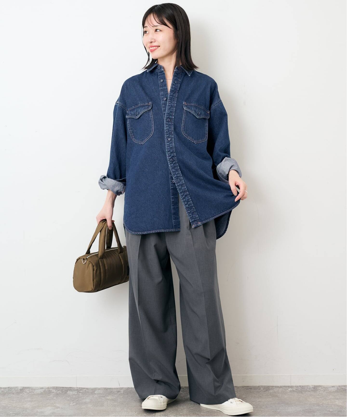WEB限定/追加2》LE DENIM BDUデニムシャツ（シャツ／ブラウス）｜SLOBE 
