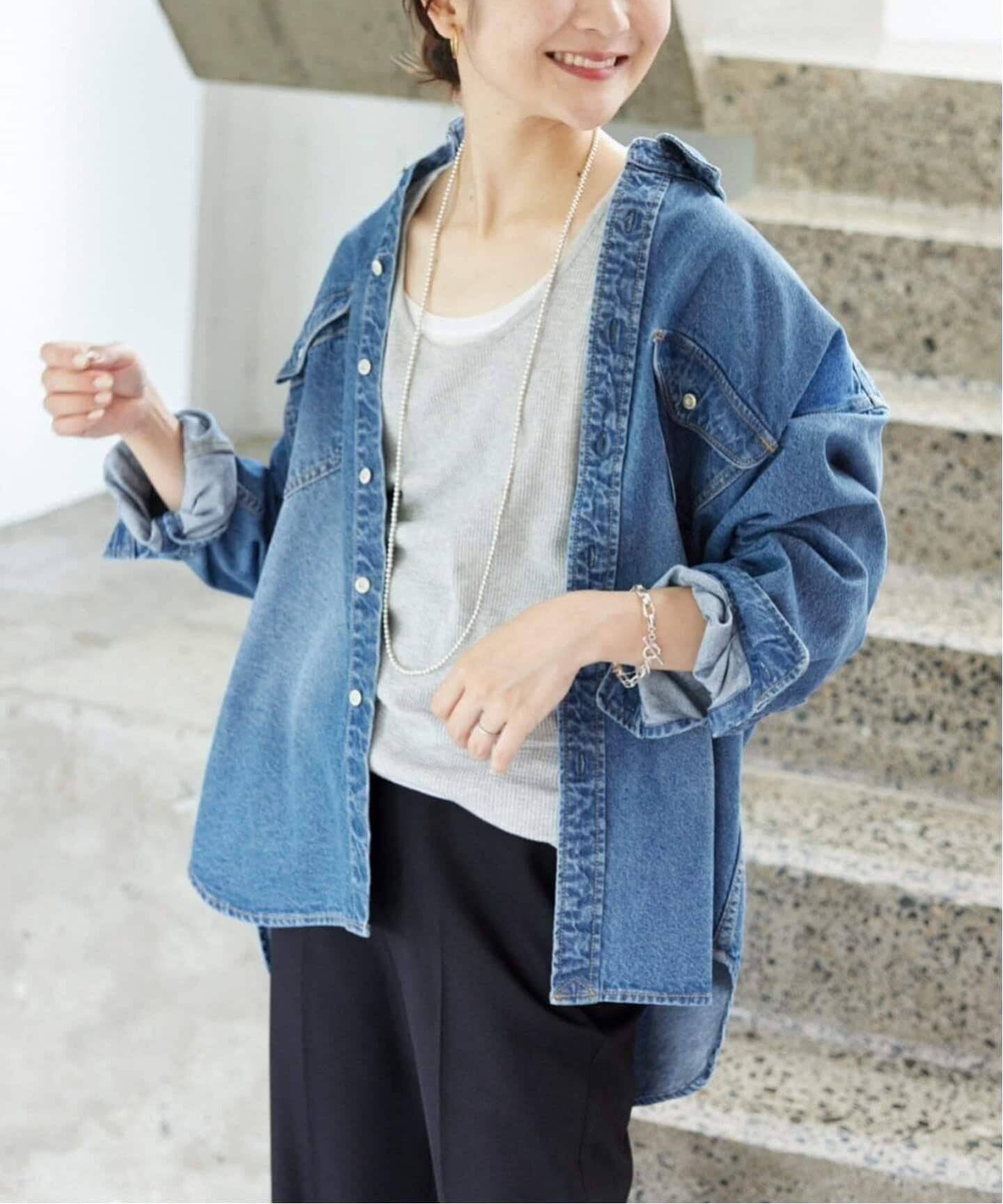 WEB限定/追加2》LE DENIM BDUデニムシャツ（シャツ／ブラウス）｜SLOBE 