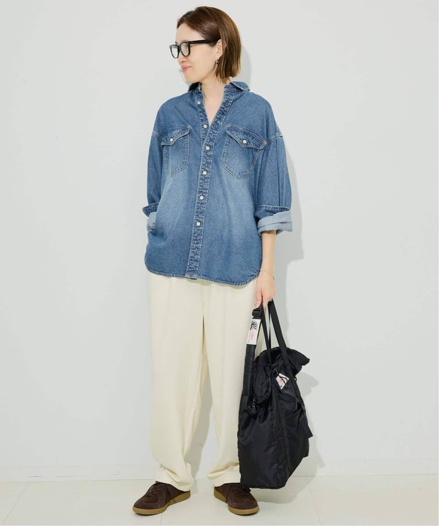 WEB限定/追加2》LE DENIM BDUデニムシャツ（シャツ／ブラウス）｜SLOBE 