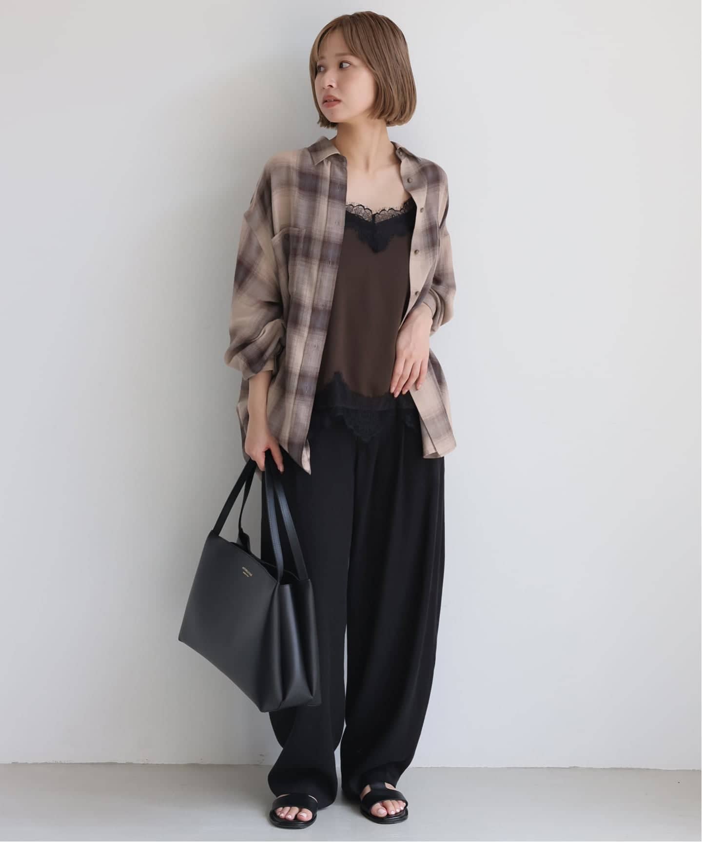 WEB限定カラーあり/追加》ビエラチェックルーズシャツ（シャツ