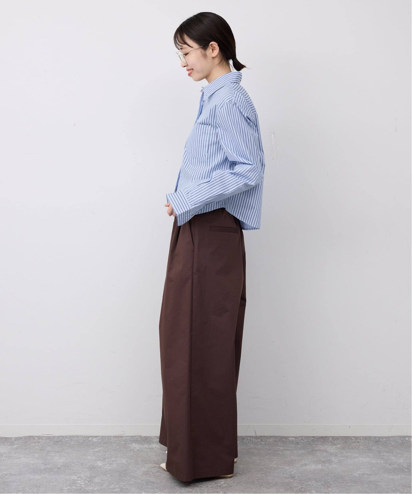 GREEN BUTTER/グリーンバター Stripe Cotton Shirt（シャツ／ブラウス