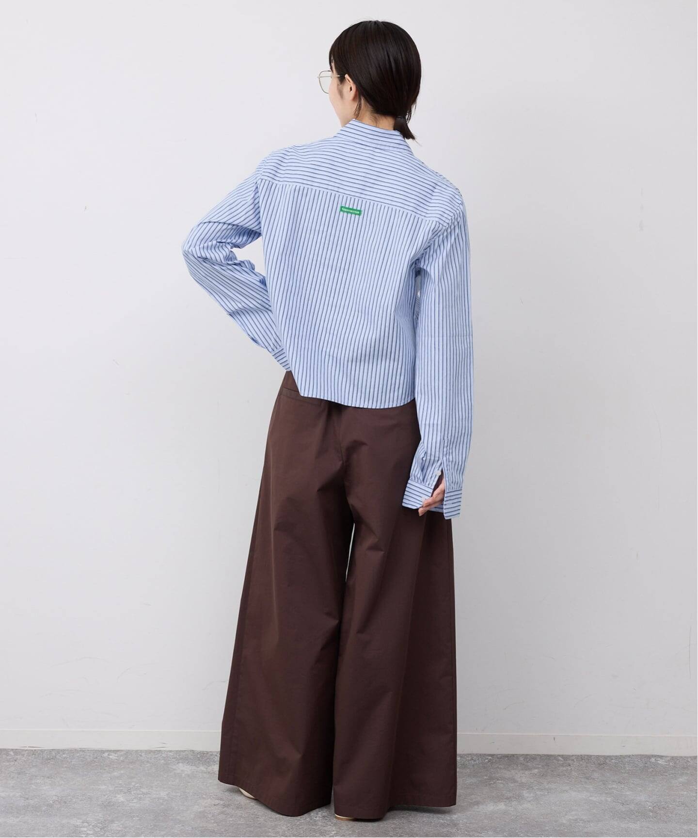 GREEN BUTTER/グリーンバター Stripe Cotton Shirt（シャツ／ブラウス