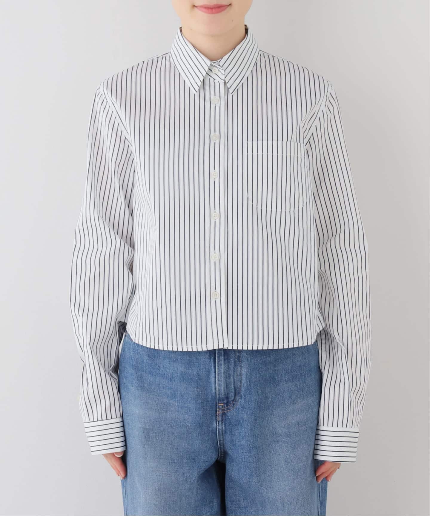 GREEN BUTTER/グリーンバター Stripe Cotton Shirt（シャツ／ブラウス
