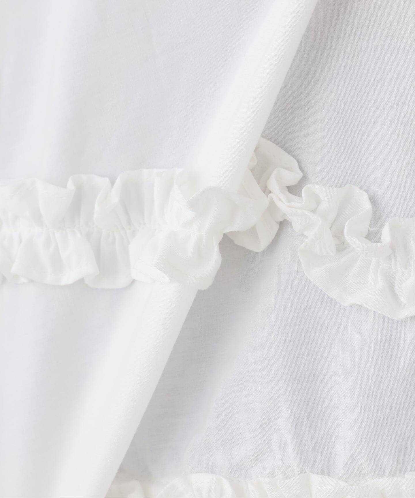 crinkle crinkle crinkle frill hem long sleeve shirts CC-4503