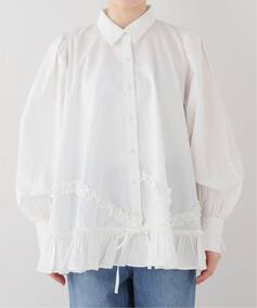 crinkle crinkle crinkle frill hem long sleeve shirts CC-4503 
