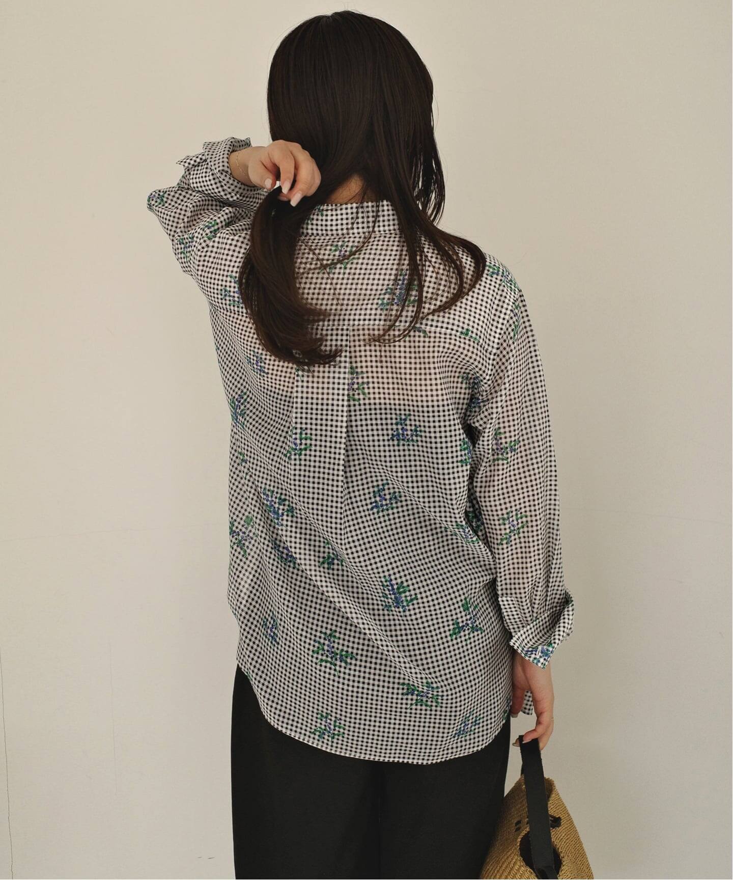 WEB限定/追加》Margaux Dereume × SLOBE cotton silk mix シャツ