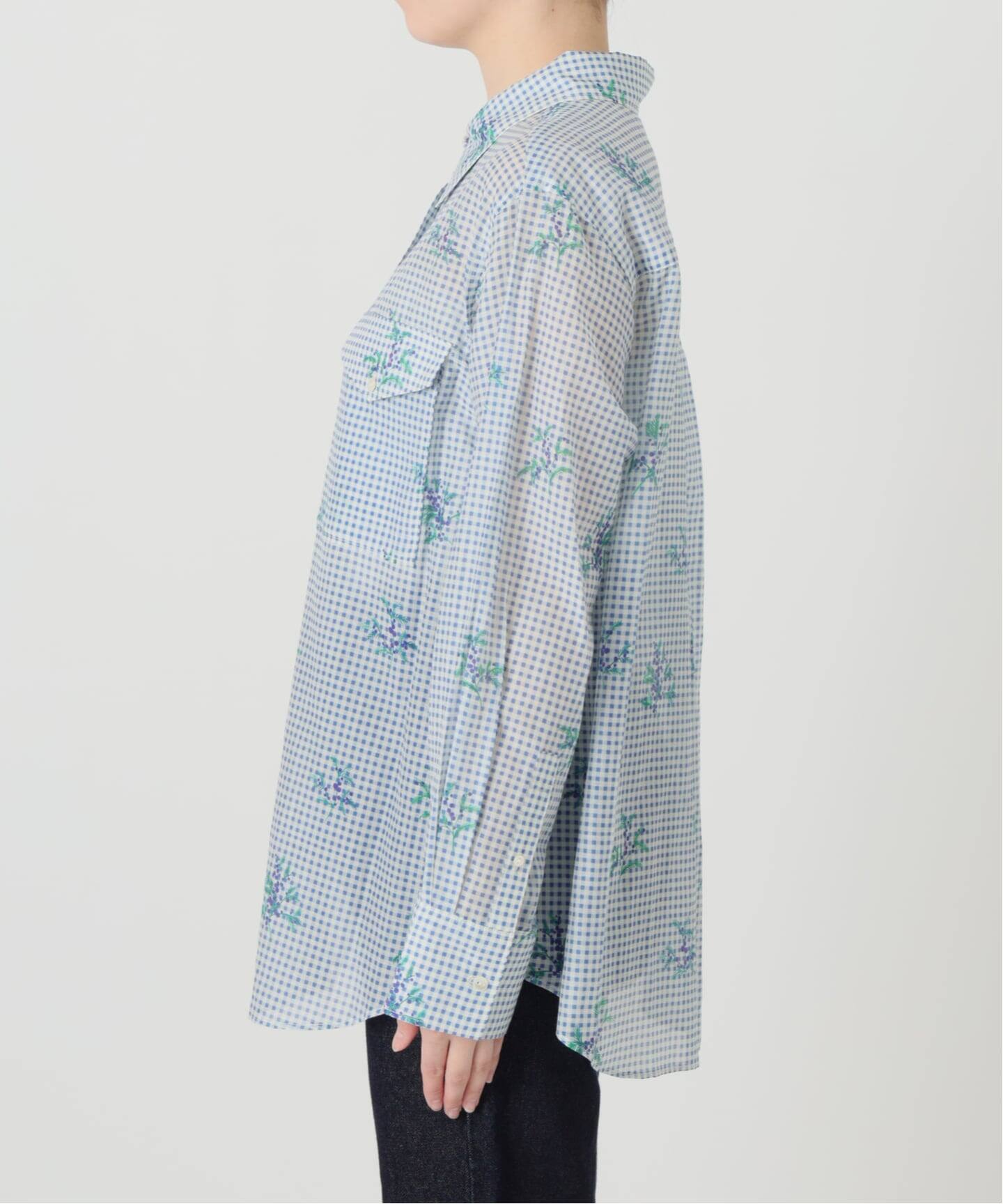 WEB限定/追加》Margaux Dereume × SLOBE cotton silk mix シャツ
