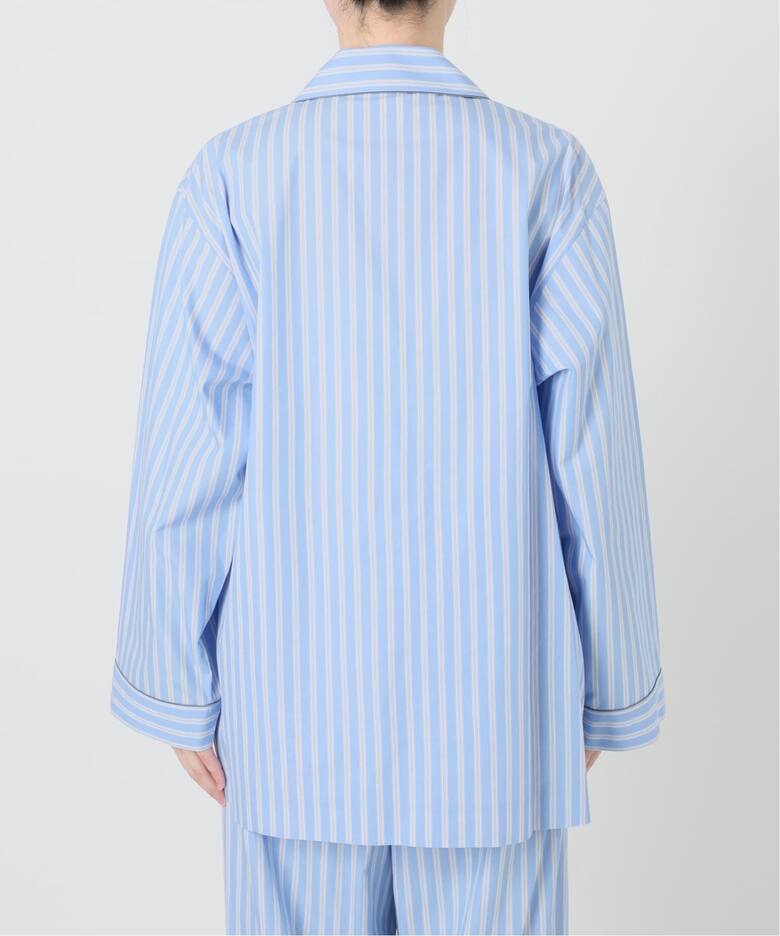 IENA LA BOUCLE コットンストライプスリーピーシャツ（シャツ 