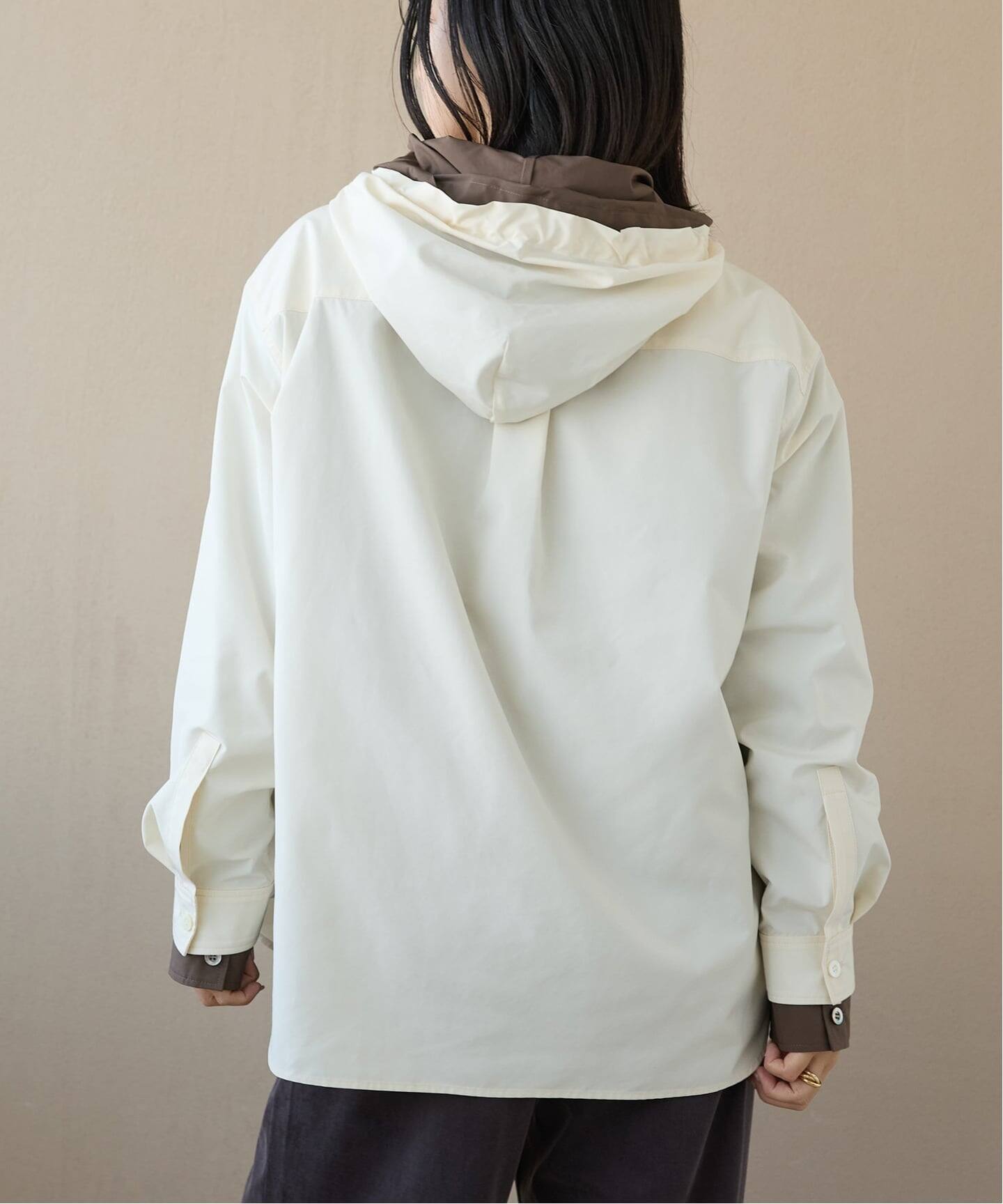 26年 極上美品 IENA LA BOUCLE ライトタフタフーテッドシャツ IENA LA BOUCLE - 26年 極上美品 IENA LA BOUCLE ライトタフタフー