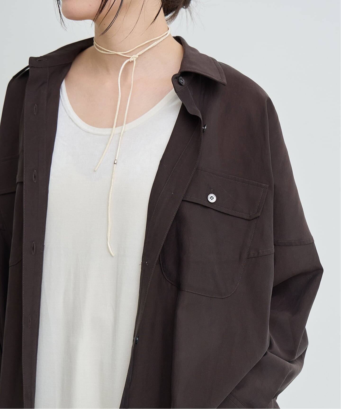 IENA LA BOUCLE フィブリルシアーシャツ（シャツ／ブラウス）｜IENA 
