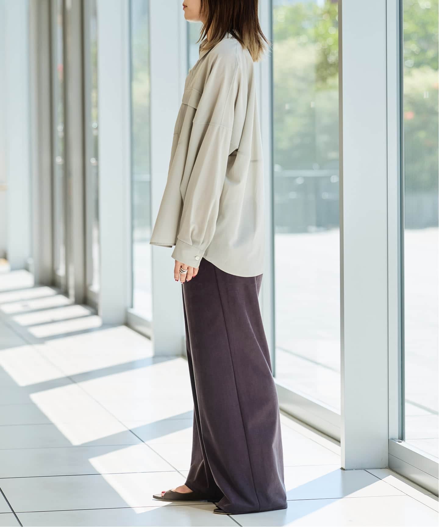 IENA LA BOUCLE フィブリルシアーシャツ（シャツ／ブラウス）｜IENA