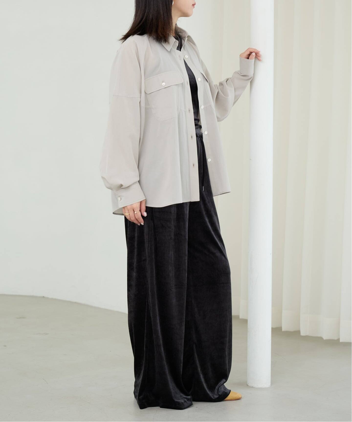 IENA LA BOUCLE フィブリルシアーシャツ（シャツ／ブラウス）｜IENA