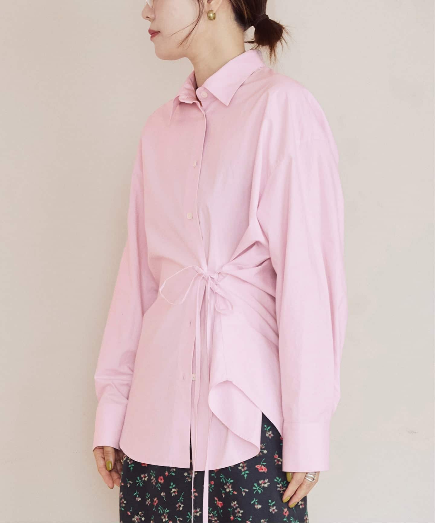 IENA LA BOUCLE コットンシルクタイプライターシャツ（シャツ