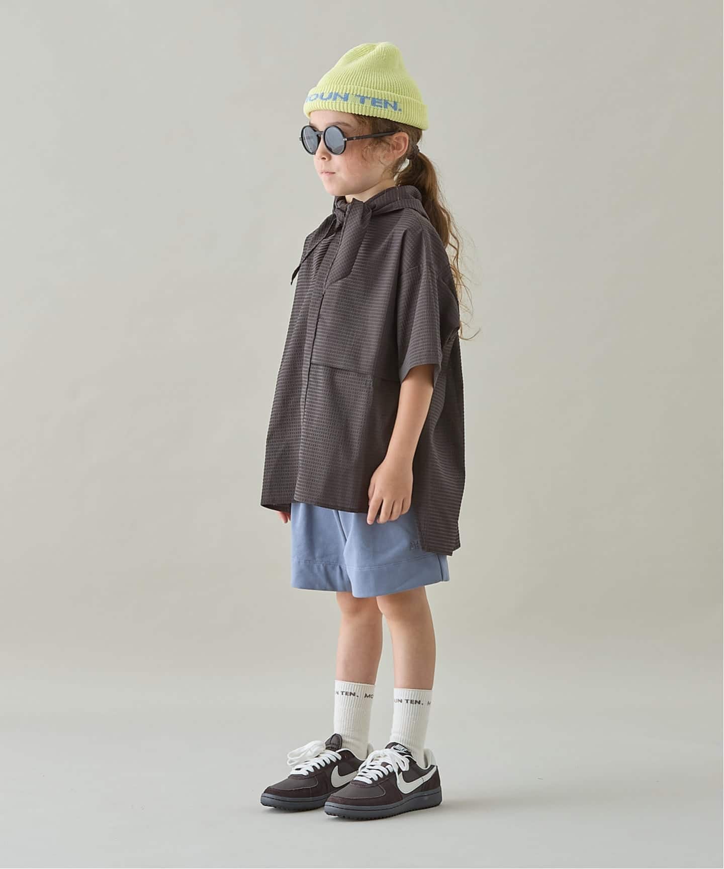 MOUN TEN./マウンテン】 air sucker s/s shirts kids（キッズウェア