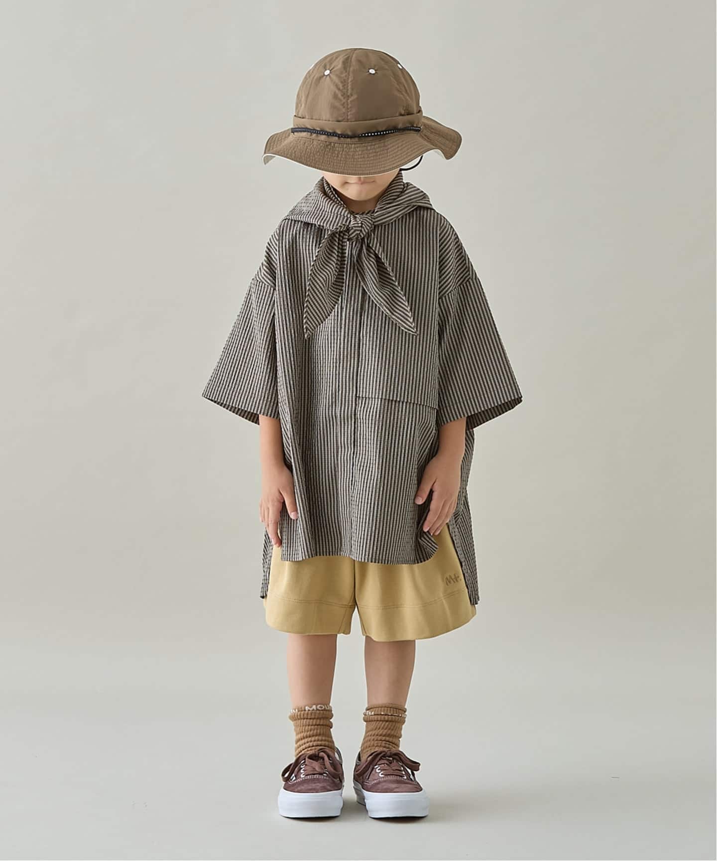 MOUN TEN./マウンテン】 air sucker s/s shirts kids（キッズウェア
