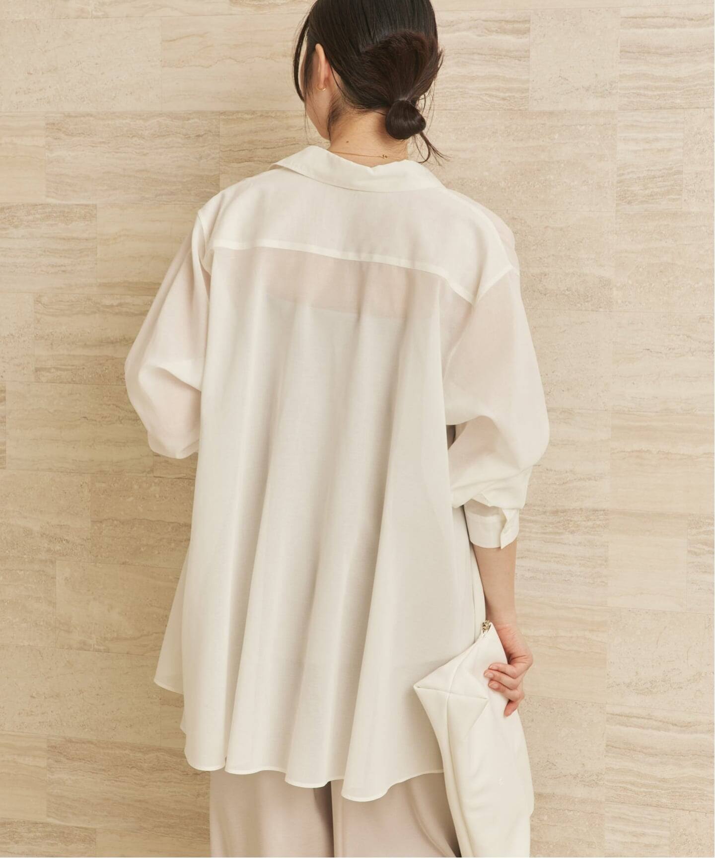 Sheer Tent Line シャツ（シャツ／ブラウス）｜Plage（プラージュ）の