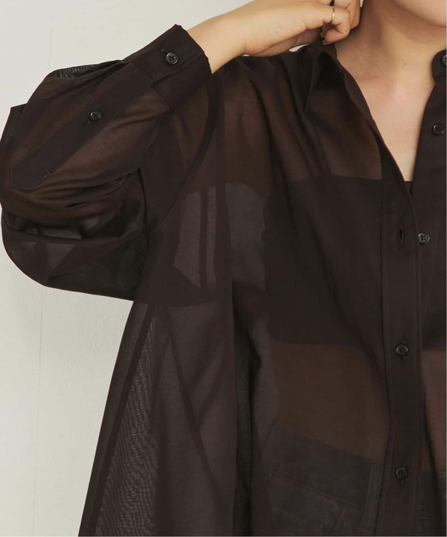 Sheer Tent Line シャツ（シャツ／ブラウス）｜Plage（プラージュ）の