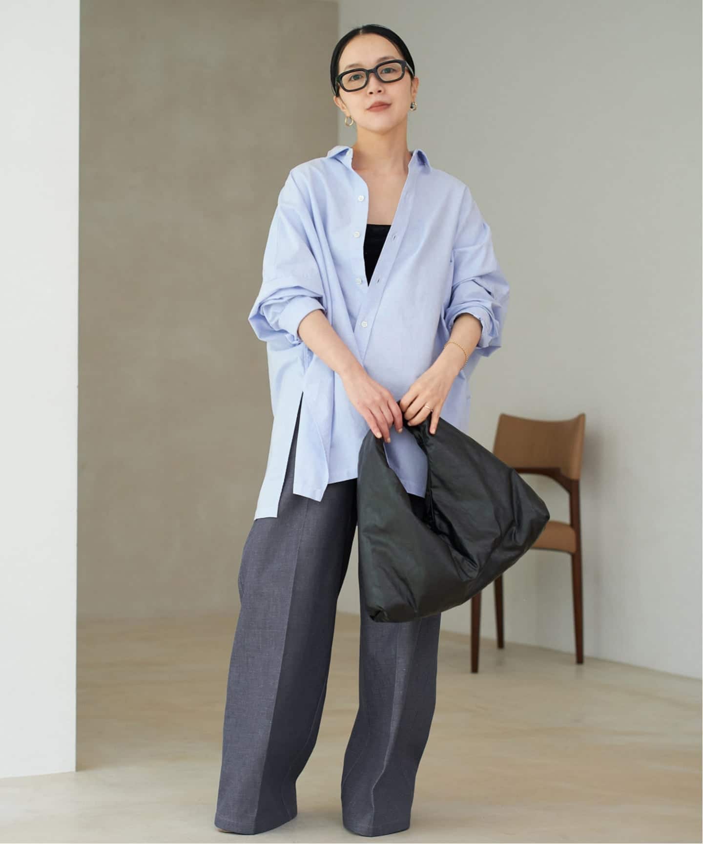 追加予約》Light OX Poncho シャツ 4（シャツ／ブラウス）｜Plage