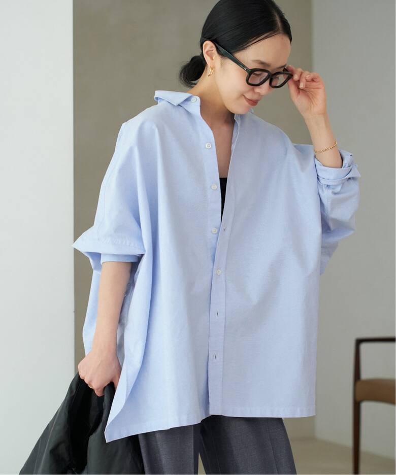追加予約》Light OX Poncho シャツ 4（シャツ／ブラウス）｜Plage 