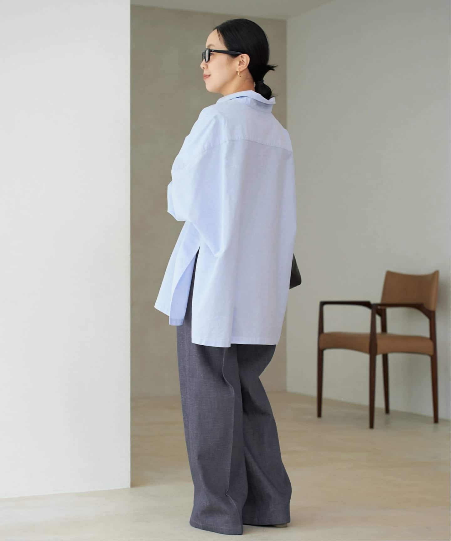 追加予約》Light OX Poncho シャツ 5（シャツ／ブラウス）｜Plage