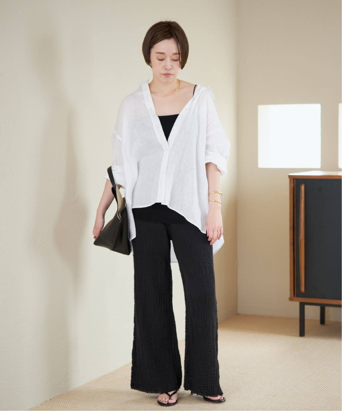 Linen Tent Line シャツ（シャツ／ブラウス）｜Plage（プラージュ）の