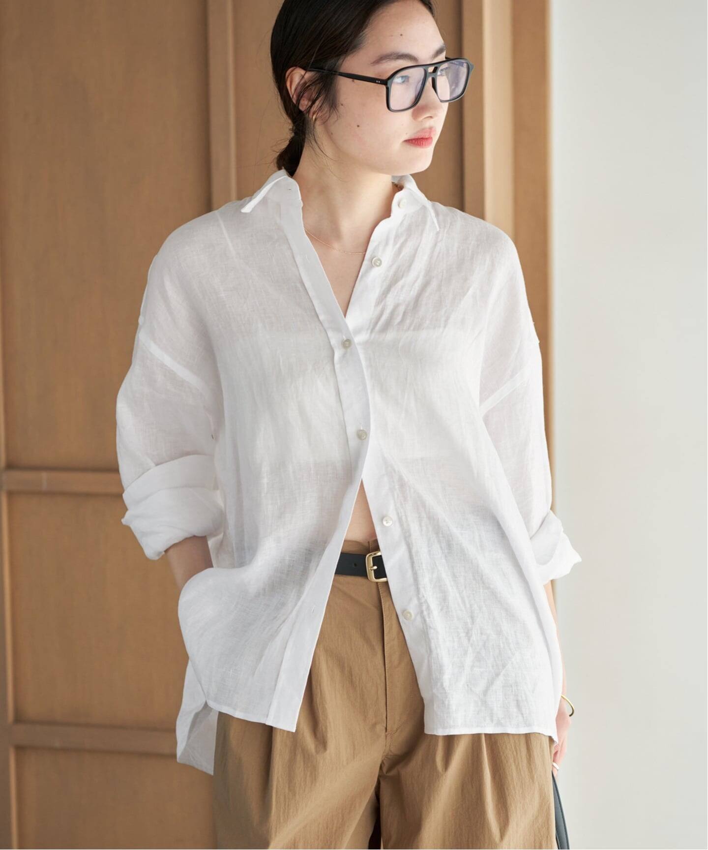 Plage Linen Tent Line シャツ Linen Tent Line シャツ（シャツ／ブラウス）｜Plage（プラージュ）の