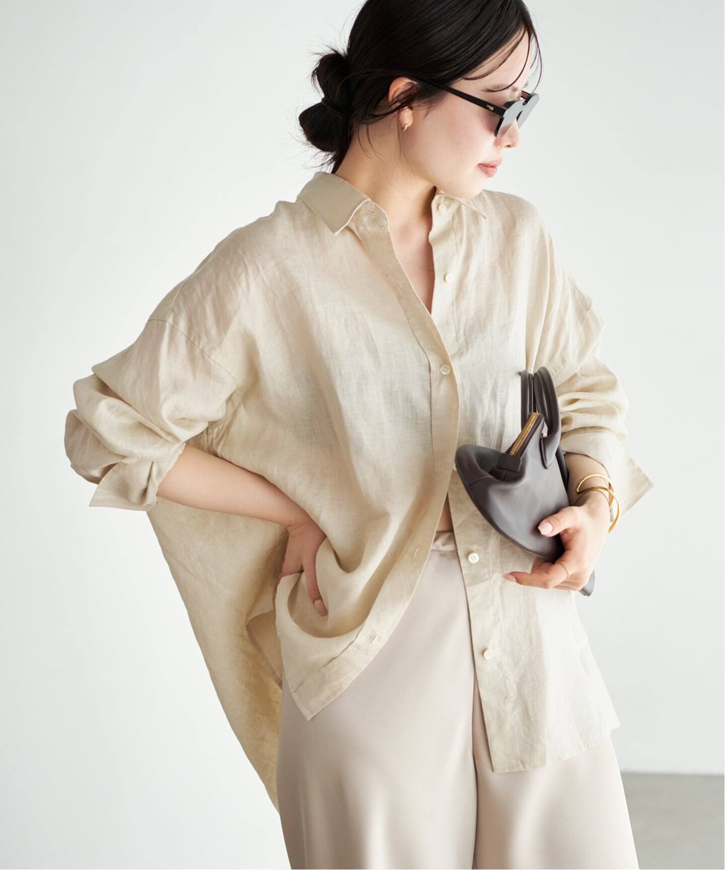 Linen Tent Line シャツ（シャツ／ブラウス）｜Plage（プラージュ）の 