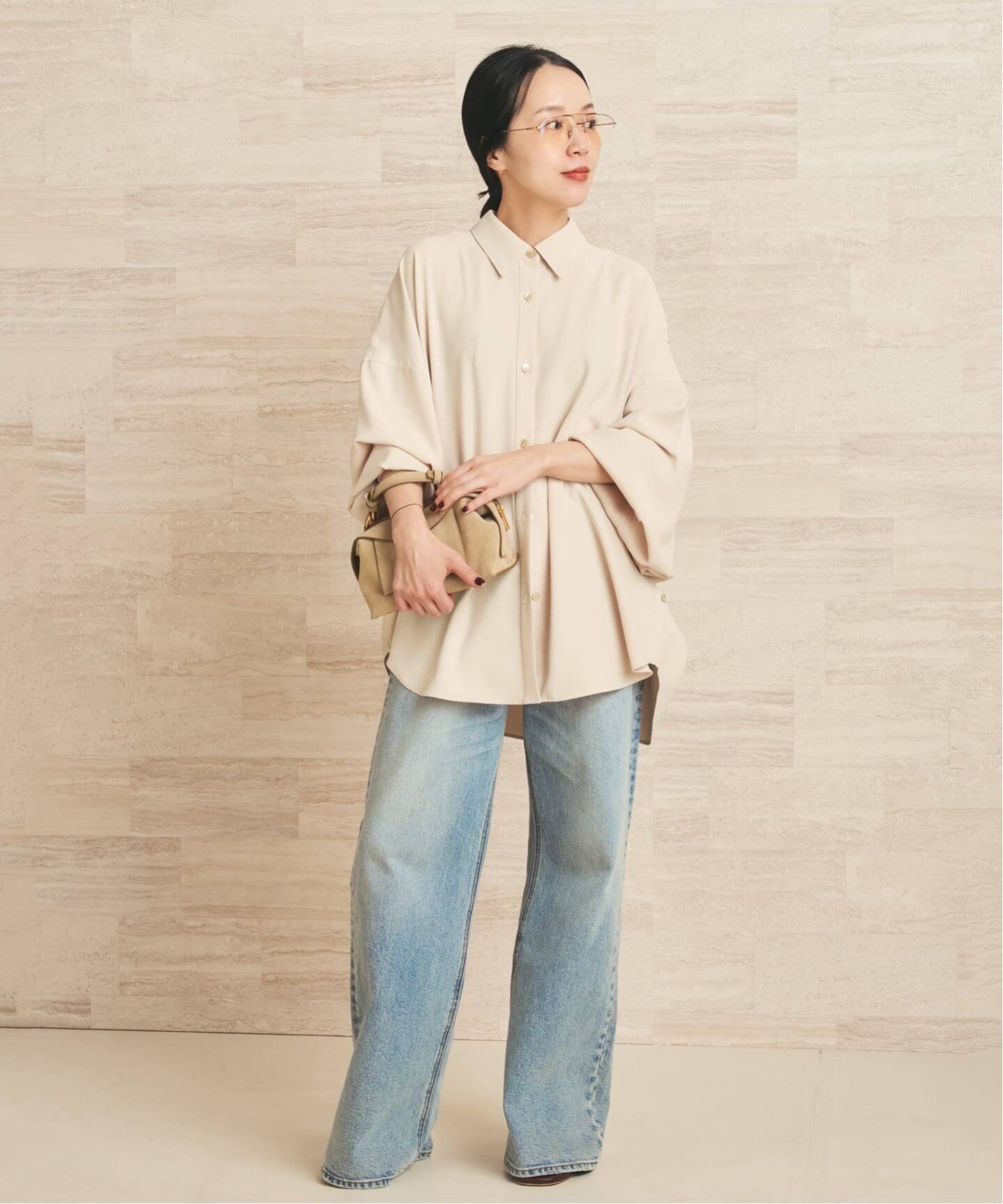 plage 新品 今期 19SS ギャザードルマンブラウス ベージュ プラージュ plage（プラージュ） ブラウス シャツ Dolman Wrap シャツ レディース