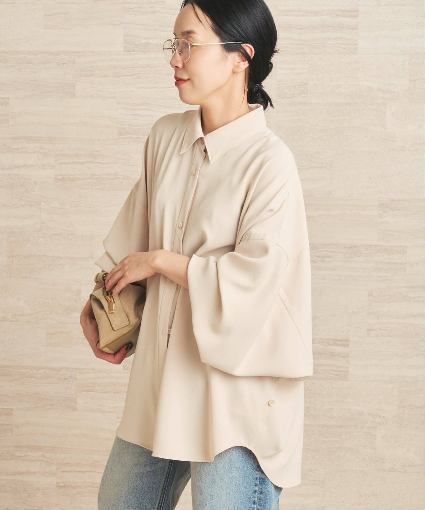 Plage  WIDE SLEEVE シャツ セール】DRY OX WIDE シャツ◇（シャツ/ブラウス）｜Plage（プラージュ