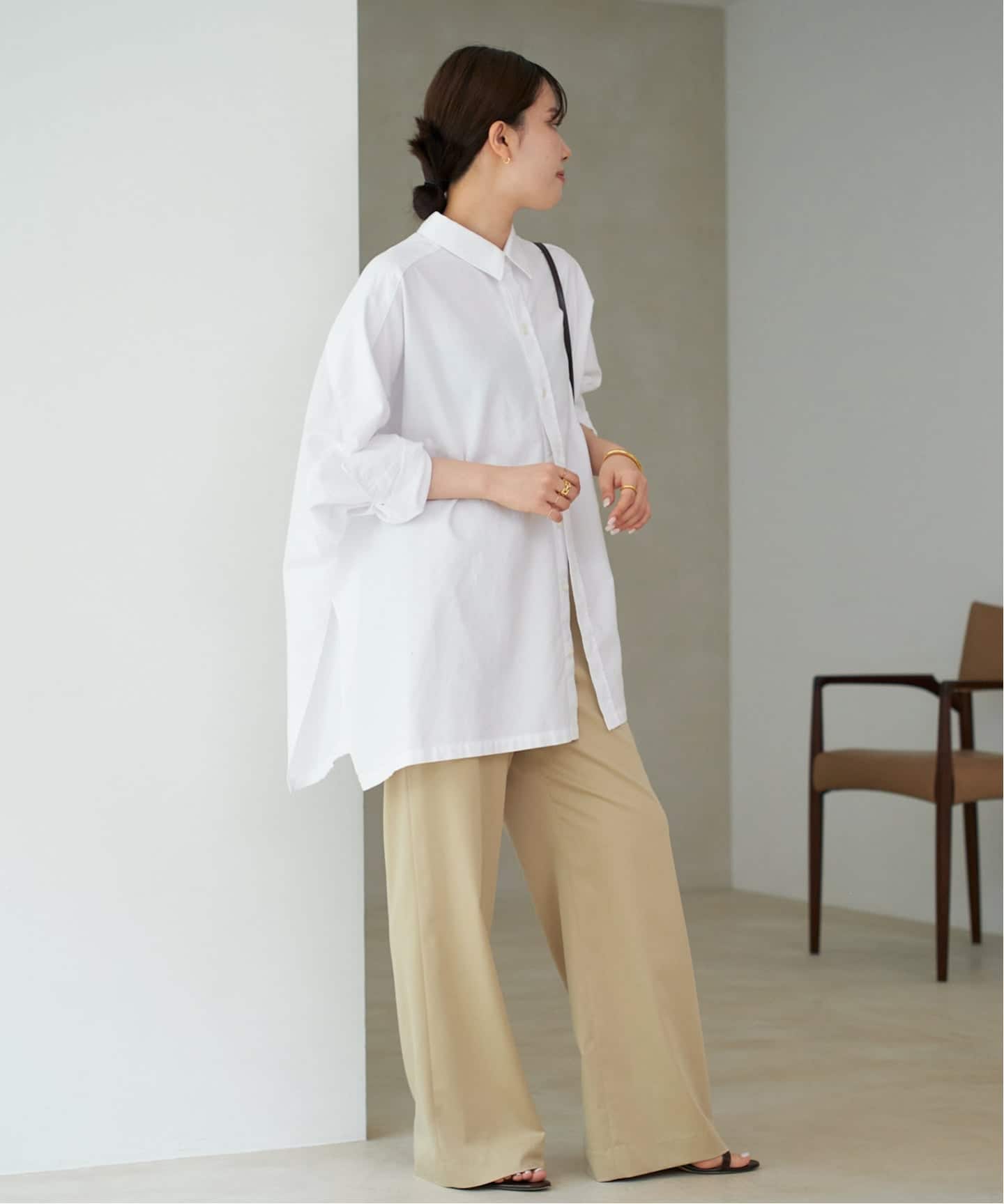 追加》Light OX Poncho シャツ（シャツ／ブラウス）｜Plage