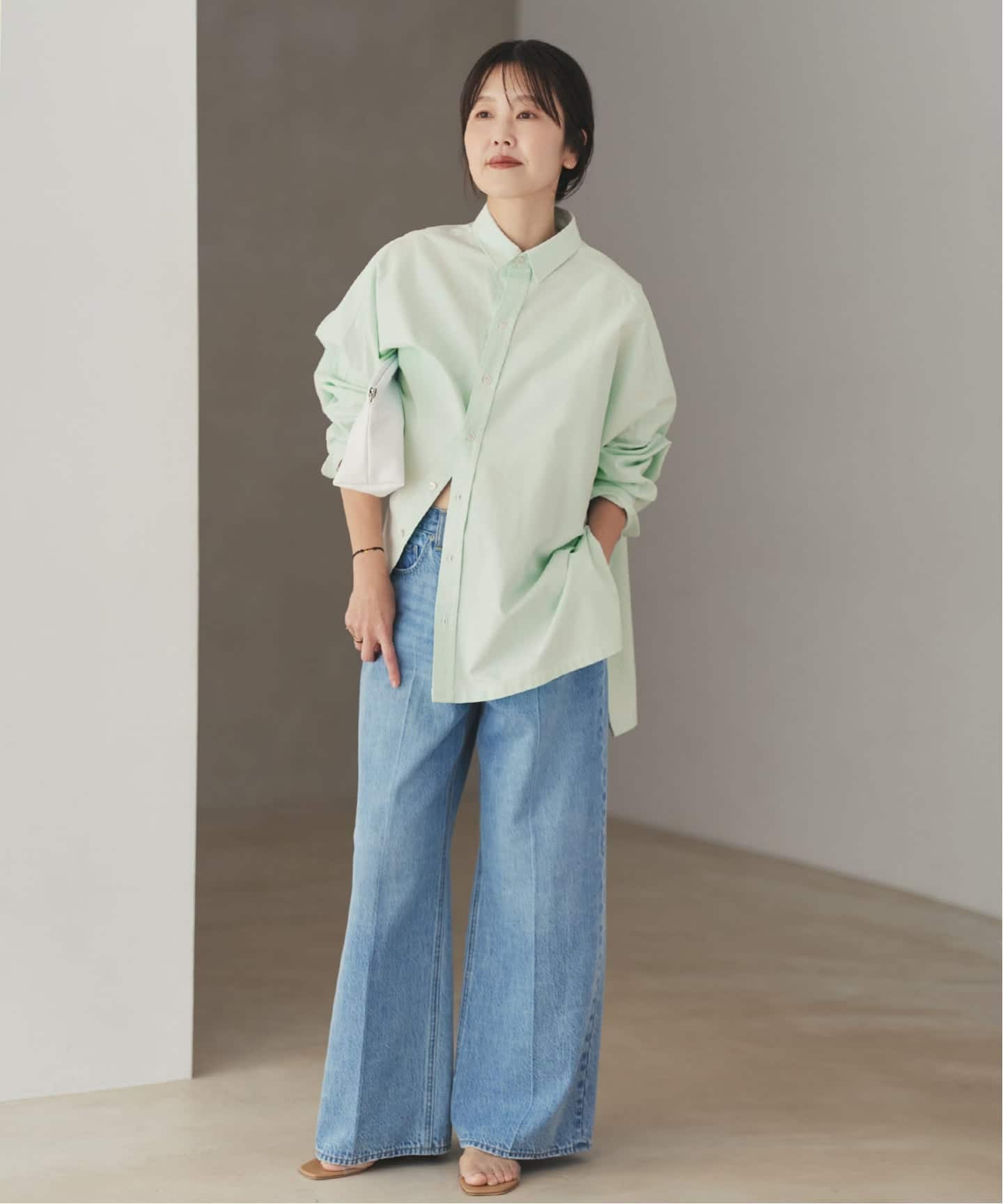 追加予約》Light OX Poncho シャツ（シャツ／ブラウス）｜Plage