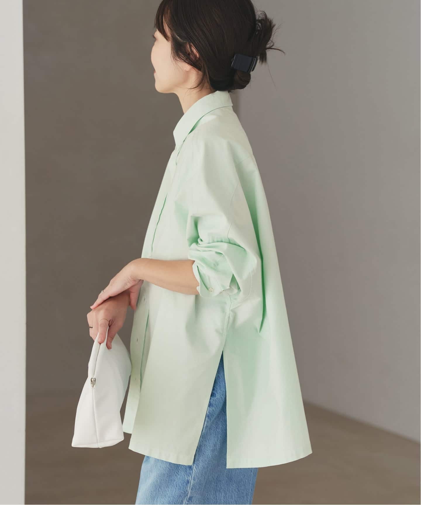 追加予約》Light OX Poncho シャツ（シャツ／ブラウス）｜Plage