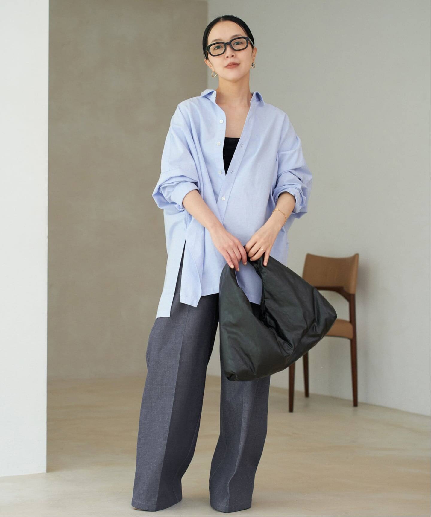 追加》Light OX Poncho シャツ（シャツ／ブラウス）｜Plage