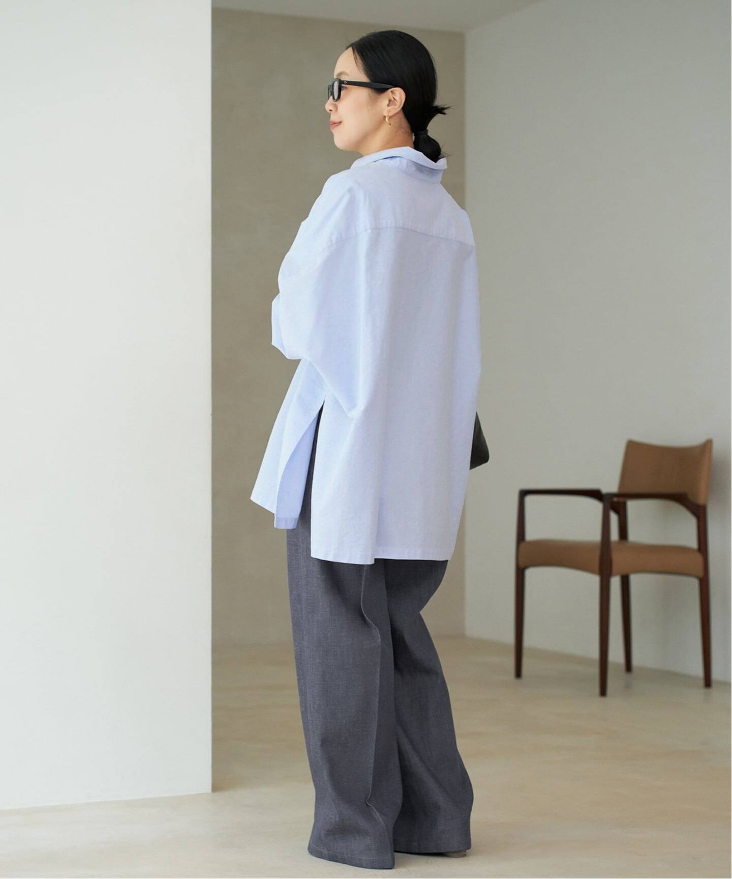 追加》Light OX Poncho シャツ（シャツ／ブラウス）｜Plage