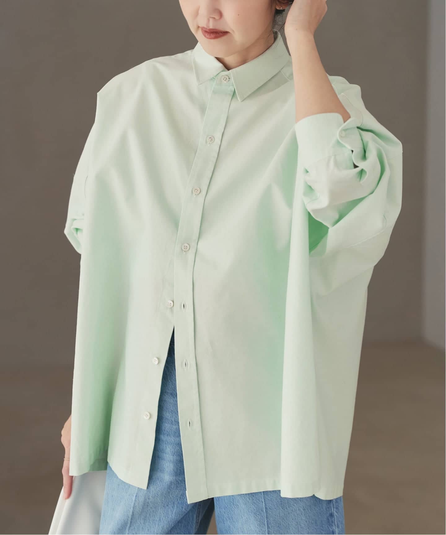 追加》Light OX Poncho シャツ 2（シャツ／ブラウス）｜Plage