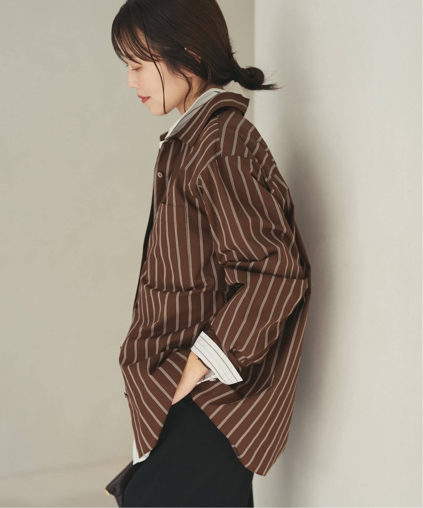 5stripe adjust シャツ（シャツ／ブラウス）｜Plage（プラージュ）の 