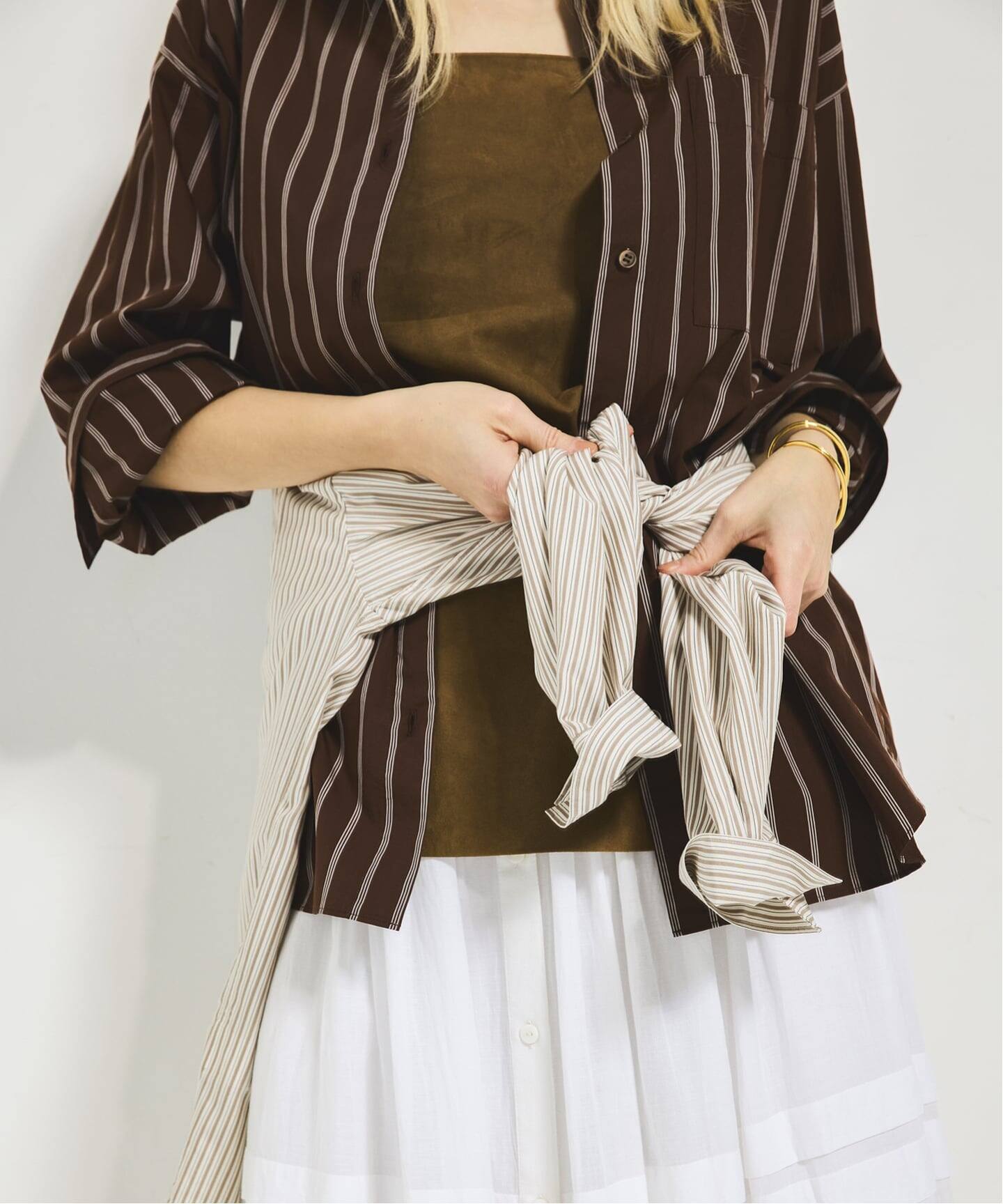 5stripe adjust シャツ（シャツ／ブラウス）｜Plage（プラージュ）の