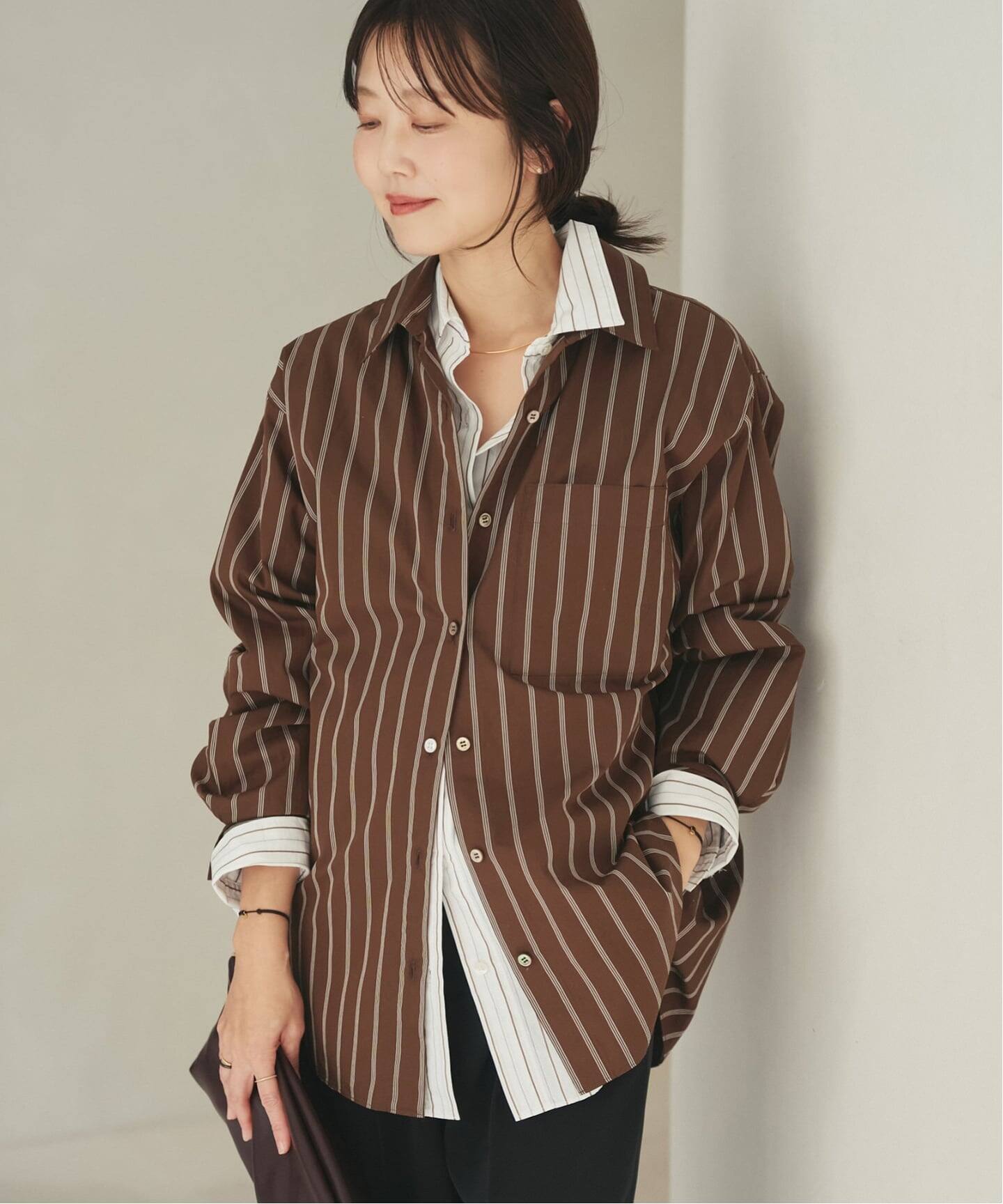 5stripe adjust シャツ（シャツ／ブラウス）｜Plage（プラージュ）の 